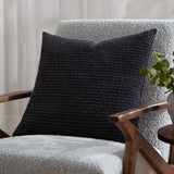 Tryfan 100% Cotton Black Cushion Cover or Filled Cushion 50cm x 50cm - additional product view 1