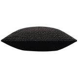 Tryfan 100% Cotton Black Cushion Cover or Filled Cushion 50cm x 50cm - additional product view 4