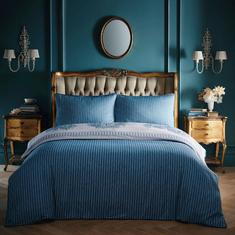 Tuscan Toile Blue 100% Cotton Duvet Cover Set - product image 4