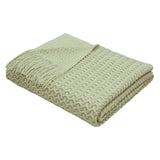 Appletree Loft Textured Knit Throw Soft Acrylic Blue 130cm x 180cm 10