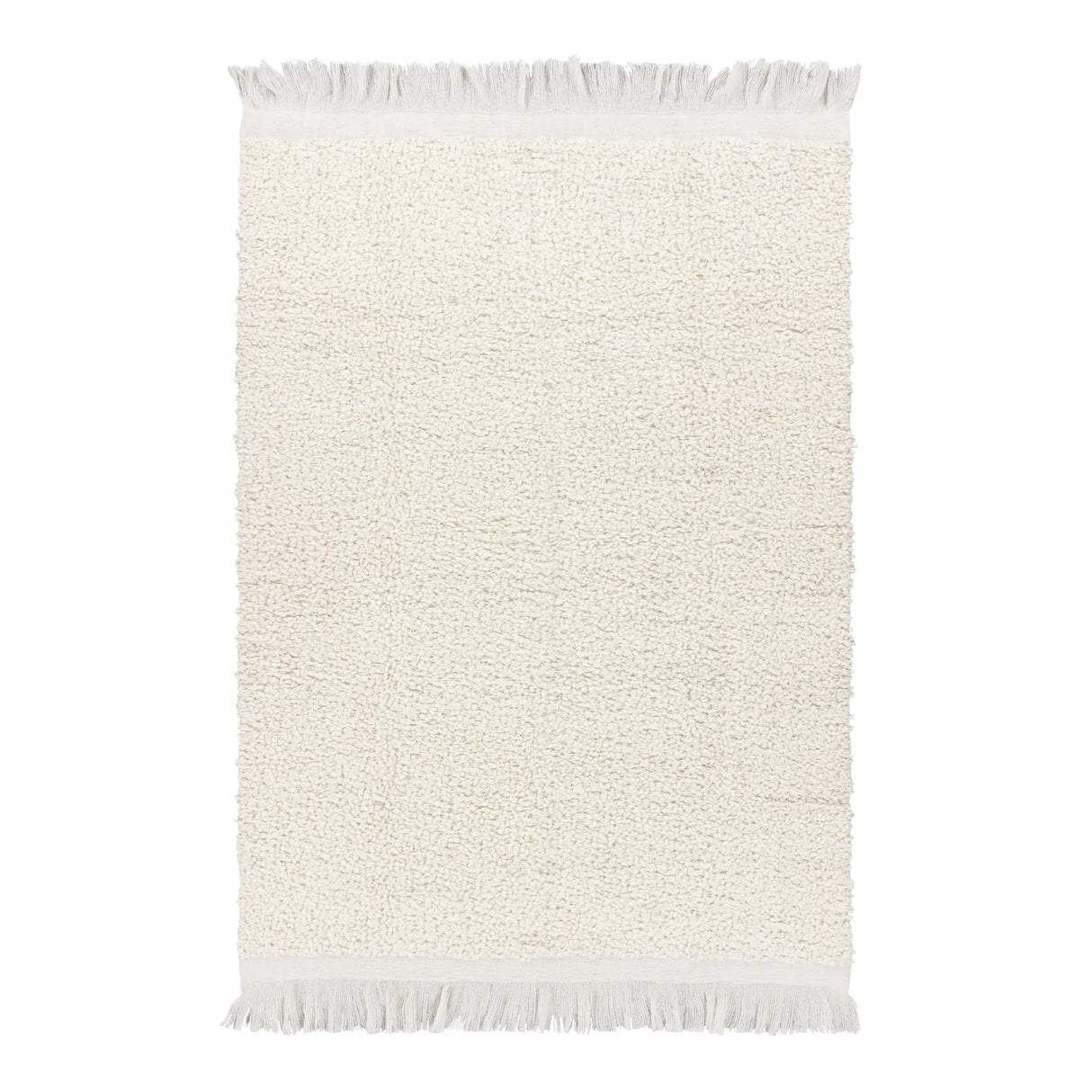Ulsmere Boucle Fringed Throw Ecru 130 x 180cm - image 3