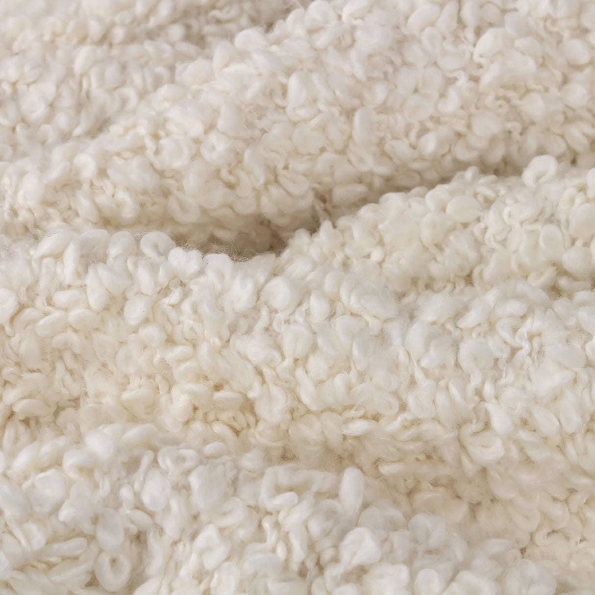 Ulsmere Boucle Fringed Throw Ecru 130 x 180cm - image 5