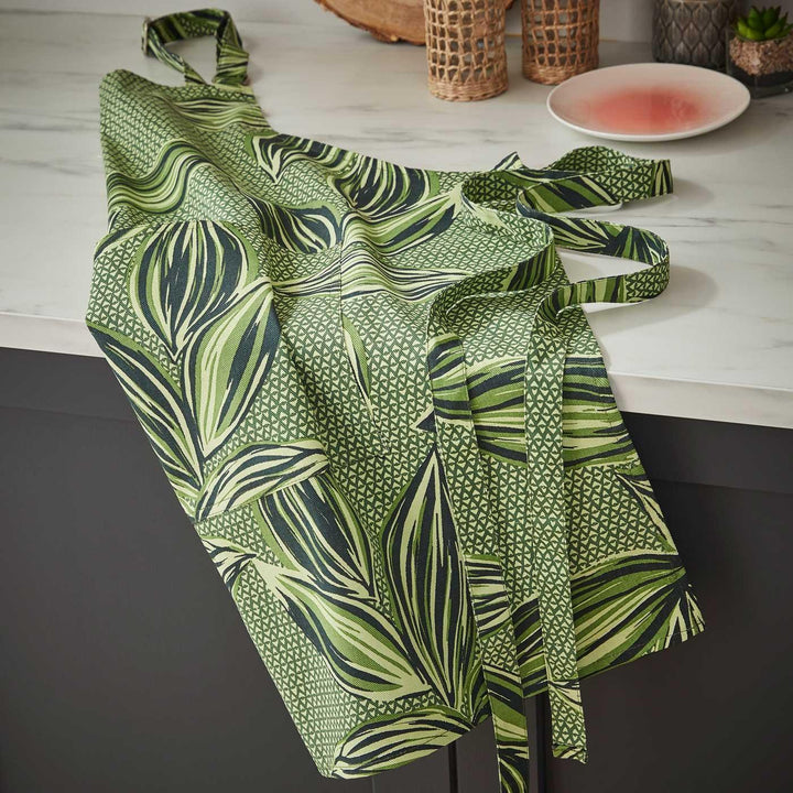 Ulster Weavers Cotton Apron Geo Leaves - Ideal
