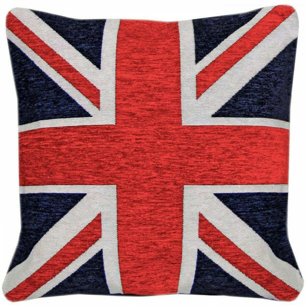 Union Jack Chenille Cushion Cover 18" x 18" - Ideal