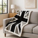 Union Jack Fleece Throw Blanket 130cm x 160cm by Rapport Home