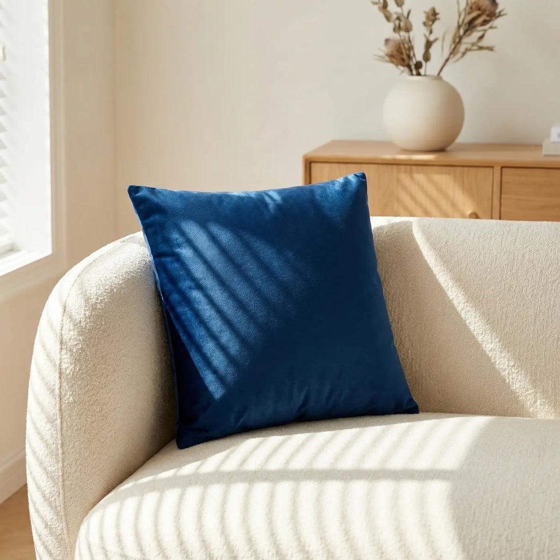 Soft Touch Velvet Navy Cushion Cover 45cm x 45cm