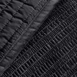 Catherine Lansfield Velvet Pinsonic Quilted 220x220cm Bedspread Black