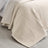 Catherine Lansfield Velvet Pinsonic Quilted 220x220cm Bedspread Natural