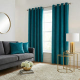 Velvet Blackout Eyelet Ring Top Curtains 3