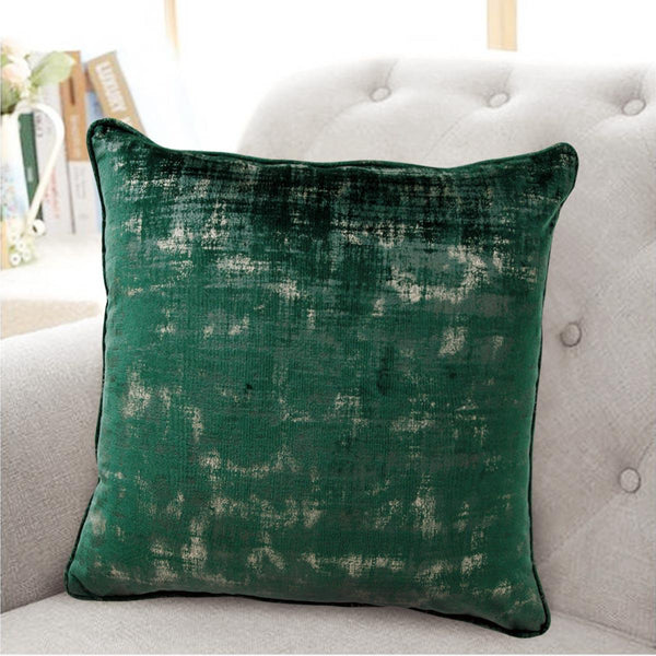 Venice Metallic Green Cushion Cover 17" x 17" - Ideal