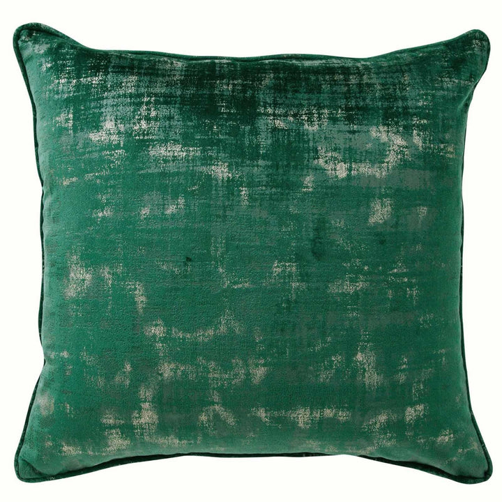 Venice Metallic Green Cushion Cover 17" x 17" - Ideal