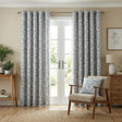 Victoria Blackout Eyelet Ring Top Curtains - Blue