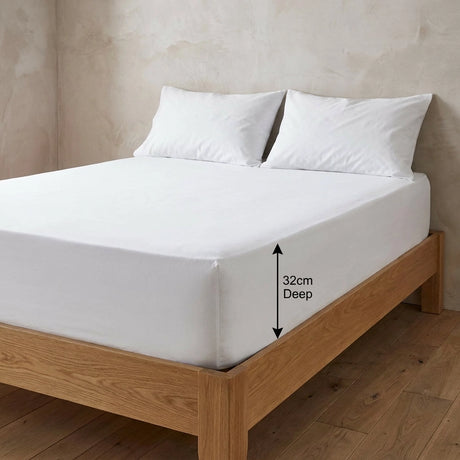 Plain Dye 32cm Extra Deep Fitted Bed Sheet 2