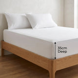 200 Thread Count Cotton 35cm Extra Deep Fitted Sheet 8