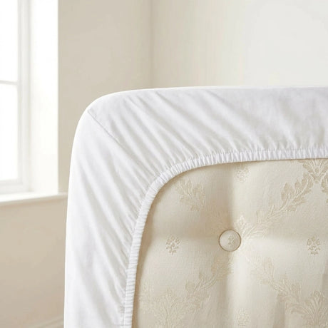 200 Thread Count Cotton 35cm Extra Deep Fitted Sheet