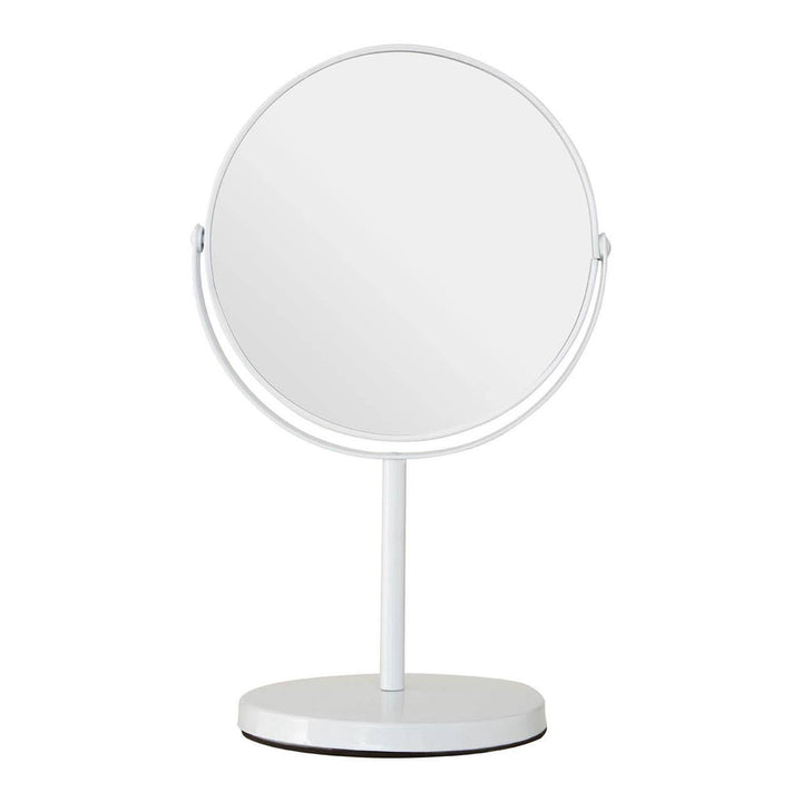 White Swivel Pedestal Mirror - Ideal