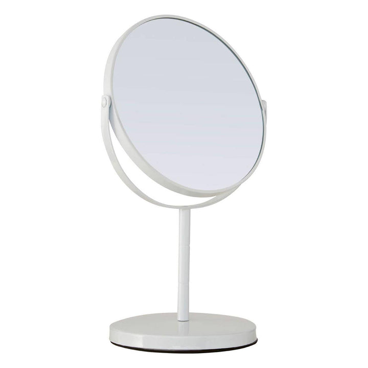 White Swivel Pedestal Mirror - Ideal