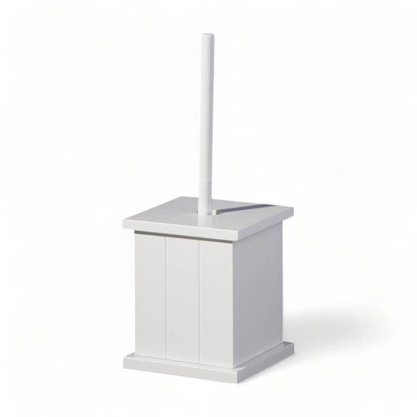 White Wood Toilet Brush - Ideal