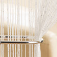 Glam String Door Curtain Panel - White