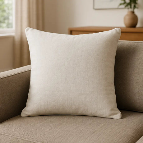 Sorbonne Cotton Cushion Cover 43cm x 43cm (17" x 17") - White