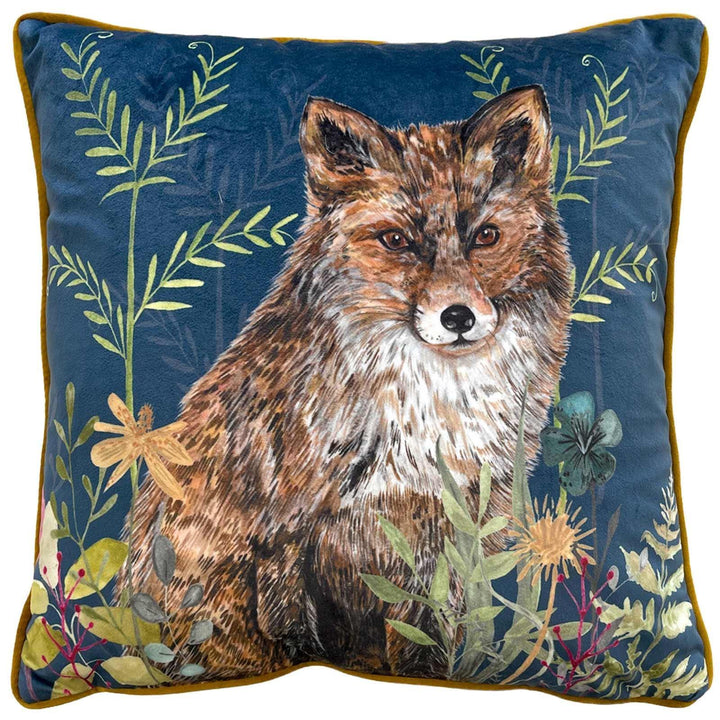 Willow Fox Midnight Velvet Cushion - Ideal