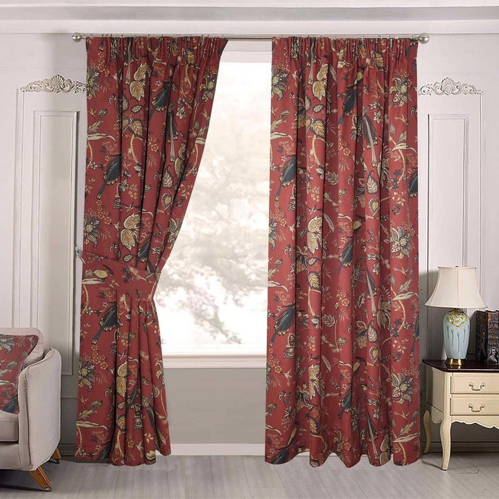 Windsor Tape Top Curtains Terracotta - Ideal