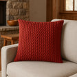 Laurence Llewelyn-Bowen Amory Velvet Cushion Cover 43cm x 43cm - Wine