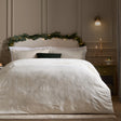 Winter Wreath Jacquard Duvet Cover Set image 1