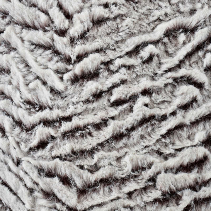 Wolf Faux Fur Neutral Cushion Cover 17" x 17" - Ideal