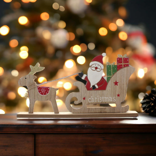 Wooden Santa's Christmas Sleigh - Ideal
