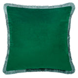 Woodlands Tapestry Velvet Green Cushion Cover 55cm x 55cm - additional product view 2