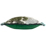 Woodlands Tapestry Velvet Green Cushion Cover 55cm x 55cm - additional product view 3
