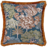 Woodlands Tapestry Velvet Navy Cushion Cover 55cm x 55cm - additional product view 1