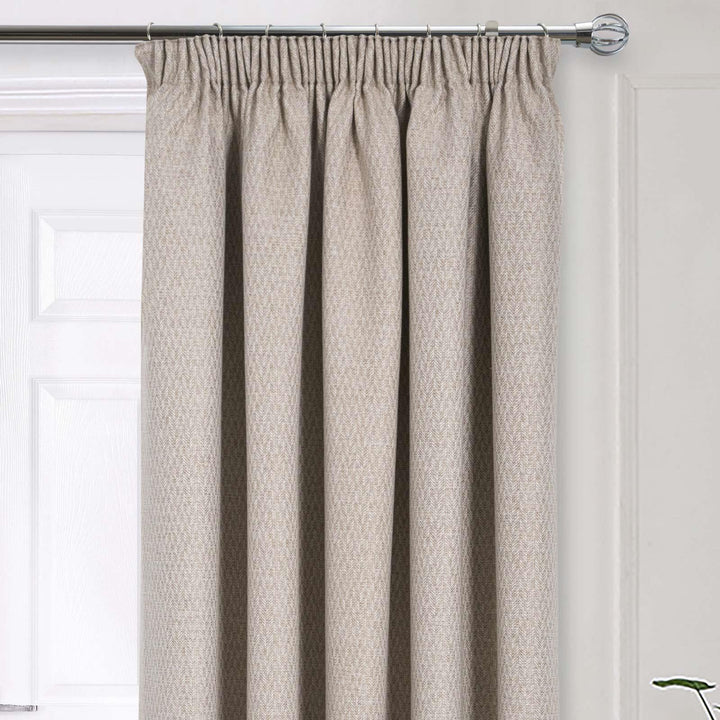 Woolacombe Thermal Door Curtain Natural - Ideal