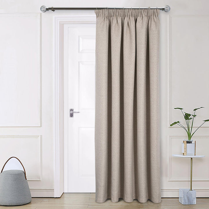 Woolacombe Thermal Door Curtain Natural - Ideal