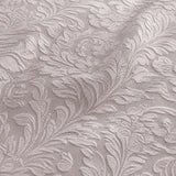 Macro close-up of the jacquard fabric on the Worcester Jacquard Silver Duvet Cover Set