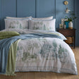 Appletree Willow Tree Scene Blue 100% Cotton 200 Thread Count Duvet Cover Set