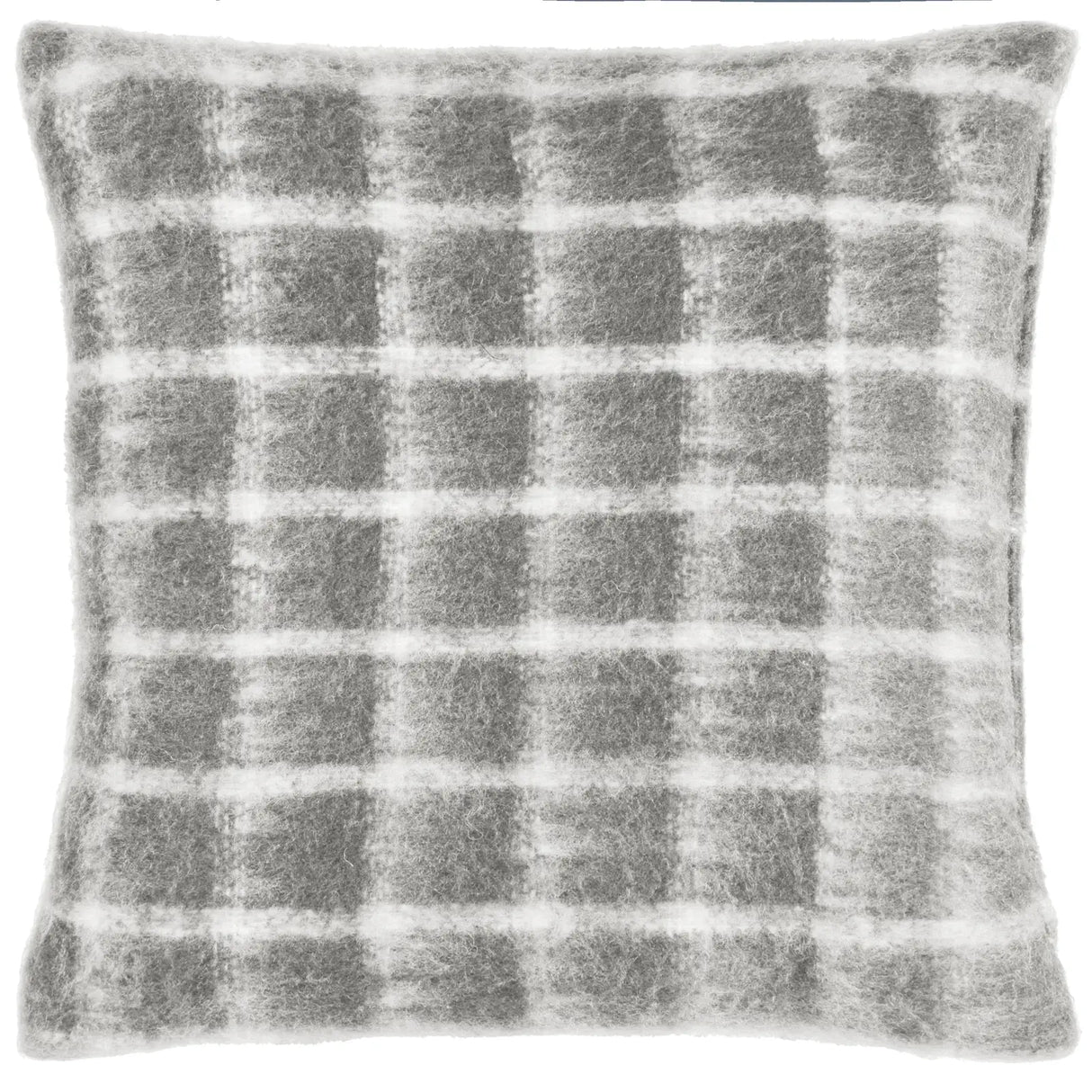 Yarrow Check Flint Grey Cushion Cover 45cm x 45cm (45cmx45cm) - additional product view 1