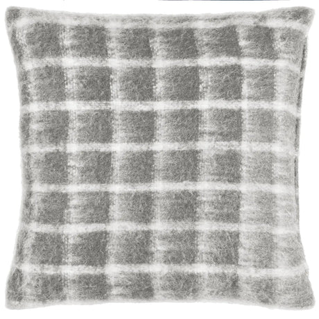 Yarrow Check Flint Grey Cushion Cover 45cm x 45cm (45cmx45cm) - additional product view 1