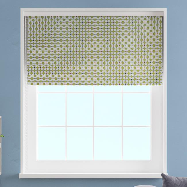 Zap Lime Made To Measure Roman Blind - Ideal