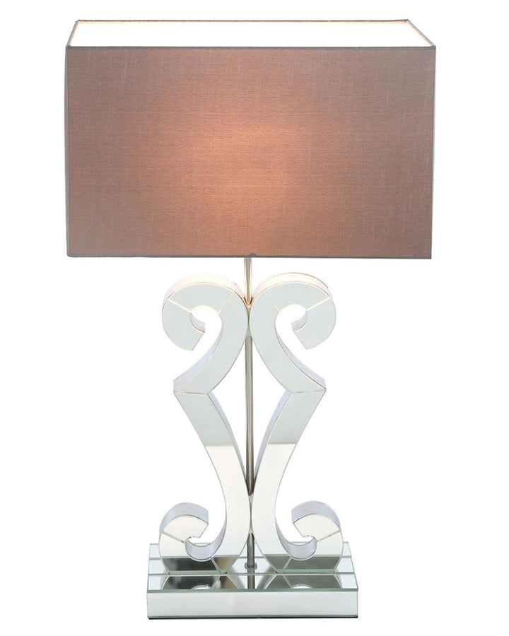 Zahara Mirrored Glass Table Lamp - Ideal