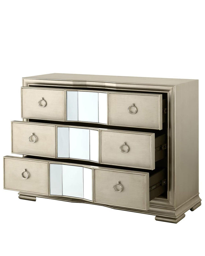 Florence Champagne 3 Drawer Chest - Ideal