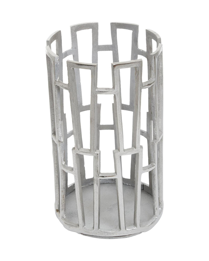 Tarbet Silver Cutout Large Candle Holder - Ideal