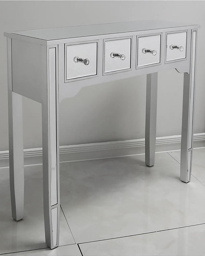 Zia Silver Mirrored Console Table - Ideal