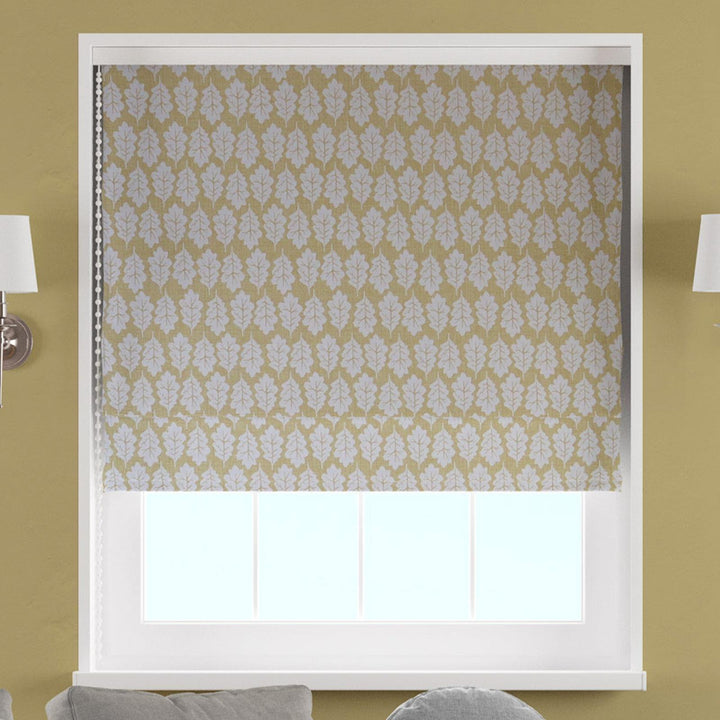Oak Leaf Sand Made To Measure Roman Blind -  - Ideal Textiles