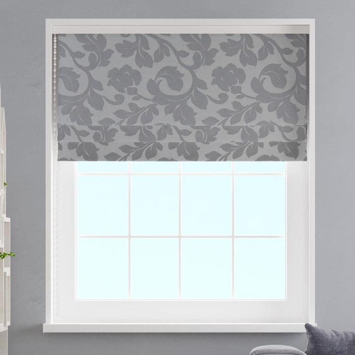 Achill Putty Made to Measure Roman Blind -  - Ideal Textiles