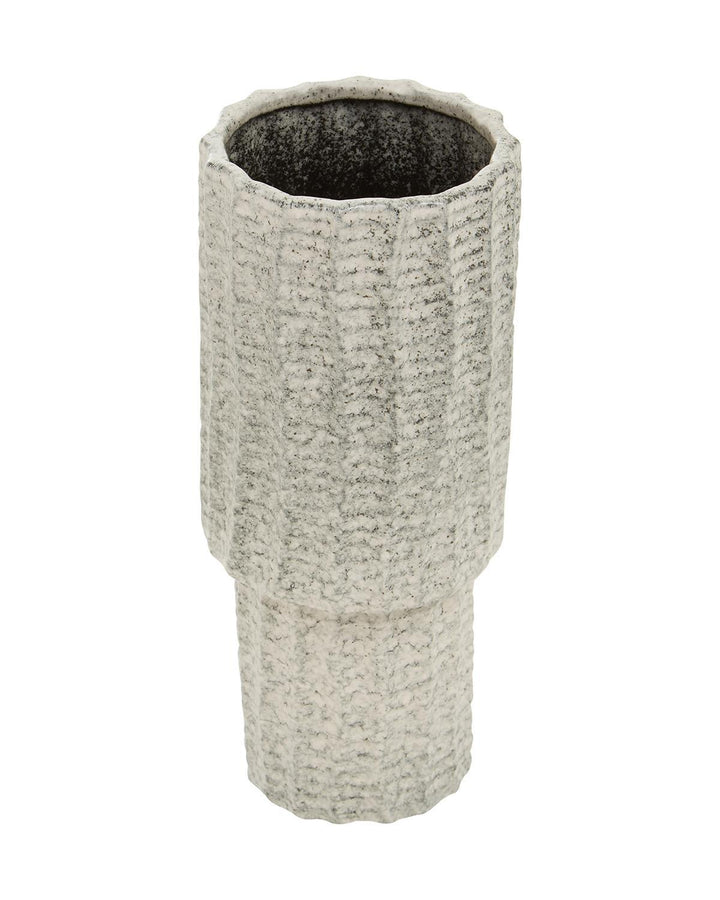 Handcrafted Black Glazed Stoneware Large Vase - Ideal