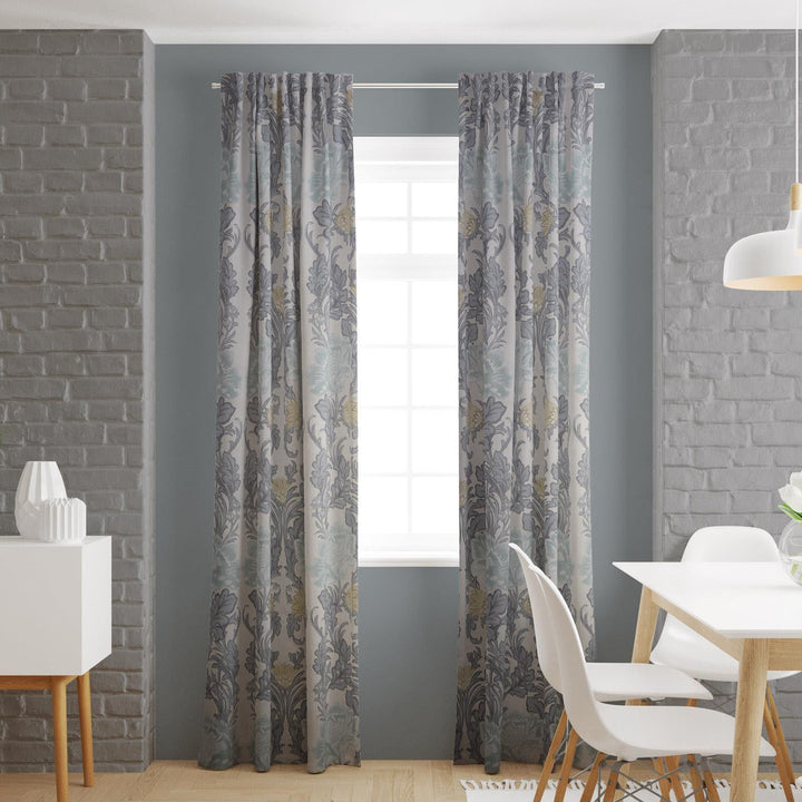 Acantha Chrome Made To Measure Curtains -  - Ideal Textiles