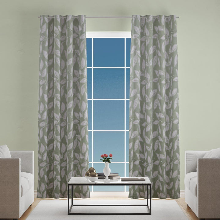 Paros Green Made To Measure Curtains -  - Ideal Textiles