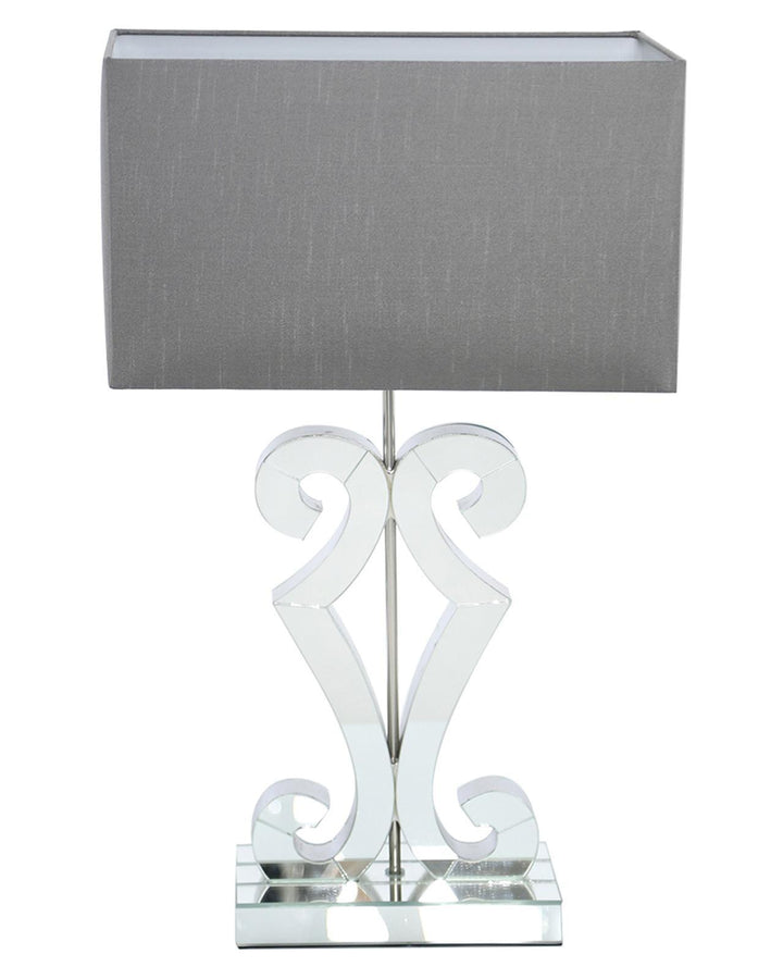 Zahara Mirrored Glass Table Lamp - Ideal